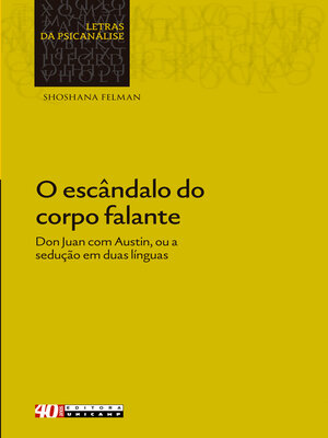 cover image of O escândalo do corpo falante